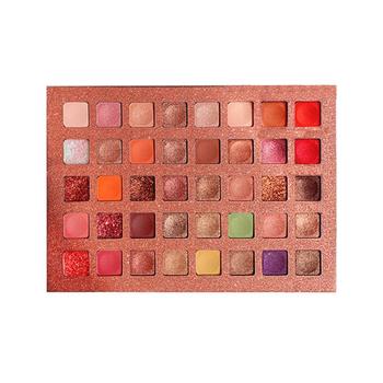 40 Colors Fine And Silky Powder Eye Shadow Palette Glitter Pearlescent Eyeashadow Waterproof Earth Color Eye Shadows TSLM2